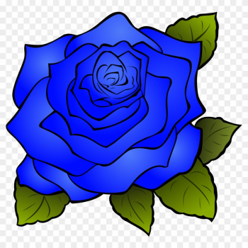 Rose Cartoon Drawing Clip Art - Blue Rose Clipart Rose Cartoon Drawing Clip Art - Blue Rose Clipart