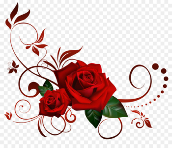 Rose Clip art - Rose Corner Cliparts 