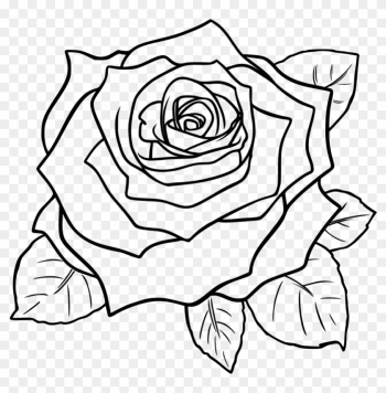 Rose Clipart Black And White Free Clip Art Images - Rose Step By Step