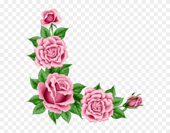 Rose Corner Border Png