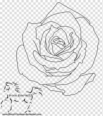 Rose Digital Lines, rose and horse sketches transparent background PNG clipart