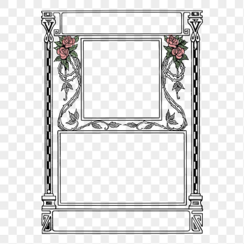 Rose door frame png sticker, | Free PNG - rawpixel