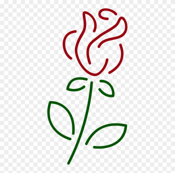 Rose Drawing Line Art Silhouette - Rose Line Png Rose Drawing Line Art Silhouette - Rose Line Png