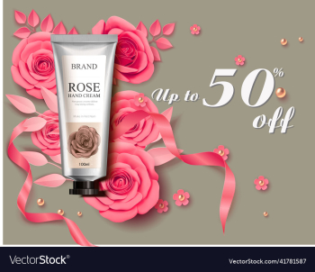 rose flower hand cream rose flower hand cream