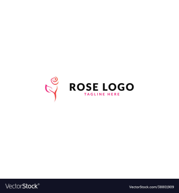 rose flower logo design rose flower logo design