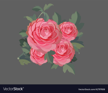 rose flower painting colored retro design rose flower painting colored retro design