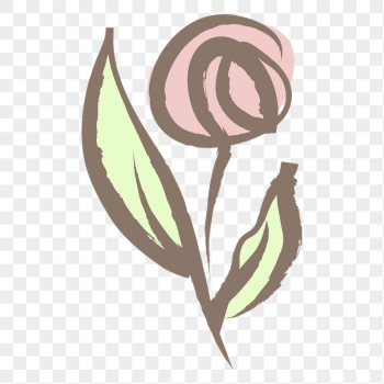 Rose flower png sticker, pastel | Free PNG Illustration - rawpixel