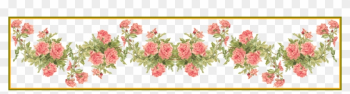 Rose Flower Rose Flower Frames Design Png Incredible - Border Wedding Orange Flowers Transparent Background