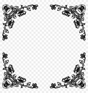 Rose Frame Beyond - Black Rose Frame Png Rose Frame Beyond - Black Rose Frame Png
