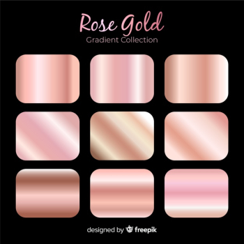 Rose gold gradient collection Rose gold gradient collection