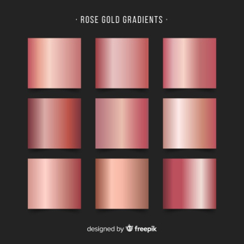 Rose gold gradient collection