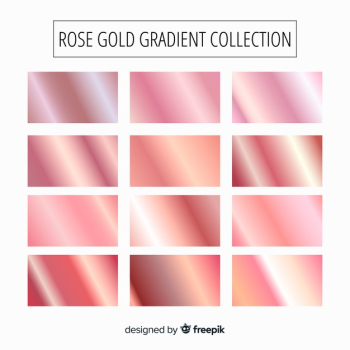 Rose gold gradient collection Rose gold gradient collection