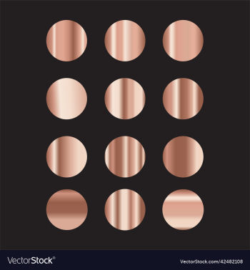 rose gold metallic gradients set rose gold metallic gradients set