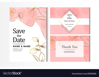 rose gold watercolor wedding invitation card