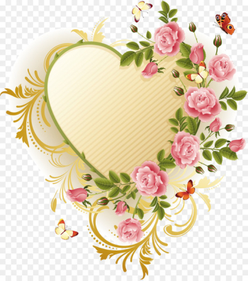 Rose Heart Flower - collage Rose Heart Flower - collage