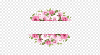 Rose Pink Flower graphy, Pink watercolor flower borders, pink rose artworkj, watercolor Painting, border, watercolor Leaves png