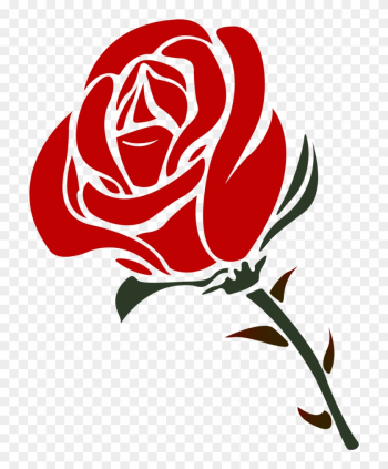 Rose Vector Png - Rose Silhouette