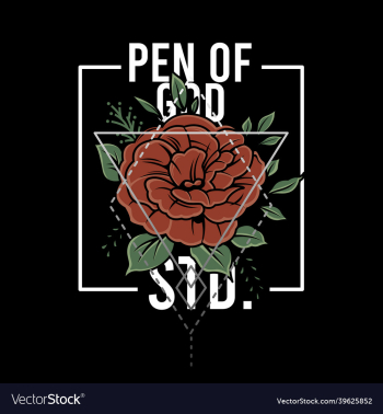 rose with geometric rose with geometric
