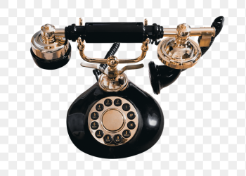 Rotary dial telephone png sticker, | Free PNG - rawpixel