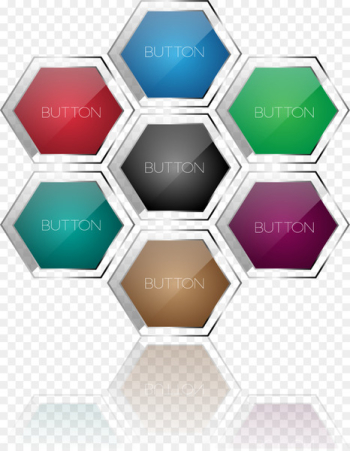 Rotational symmetry Tessellation Reflection symmetry Pattern - Colorful transparent geometric buttons 