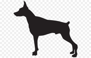 Rottweiler German Shepherd Guard dog Puppy Purebred dog - Doberman Dog Silhouette PNG Transparent Clip Art Image 