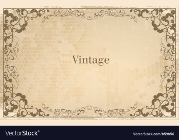 Rought iron frame vector image Rought iron frame vector image