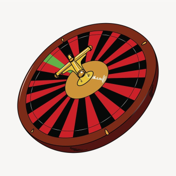 Roulette wheel clipart, entertainment illustration | Free Vector - rawpixel