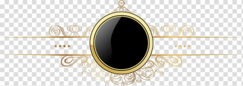 Round black and brown frame , Jewellery Chocolate, Classical pattern transparent background PNG clipart