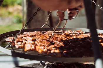 Round Black Grill Round Black Grill