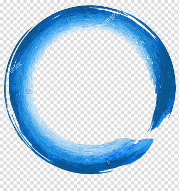 Round blue water illustration, Circle Geometric shape Gratis, Figure painted circle transparent background PNG clipart