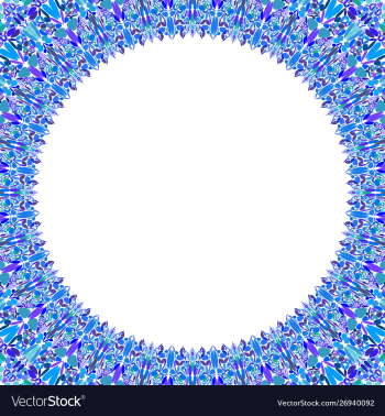 Round floral frame design - border graphic element vector image Round floral frame design - border graphic element vector image