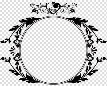 Round flower accent wreath , Monogram Initial Letter Logo Wedding invitation, process transparent background PNG clipart