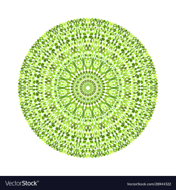 Round geometrical colorful circular stone vector image Round geometrical colorful circular stone vector image