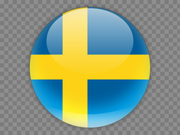Round icon. Illustration of flag of Sweden Round icon. Illustration of flag of Sweden