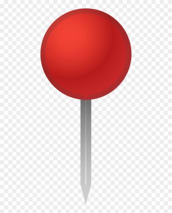 Round Pushpin Icon - Drop Pin Emoji