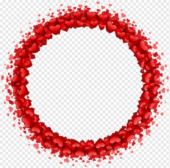 round red heart frame, Heart, Heart Round Border, love, symmetry, romantic png