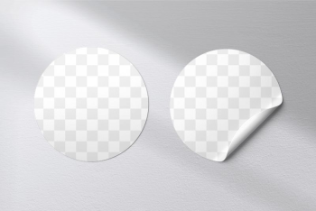 Round stickers png mockup, transparent | Free PNG Mockup - rawpixel