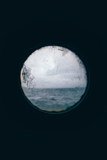 Round Window View of the Ocean Round Window View of the Ocean