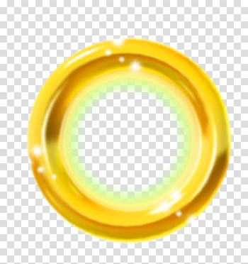 Round yellow frame illustration, Sonic the Hedgehog 3 Sonic and the Secret Rings Sonic Generations Sonic Unleashed, golden ring transparent background PNG clipart