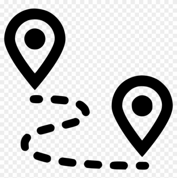 Route Pin Gps Map Marker Navigate Navigation Plan Road - Road Icon Png