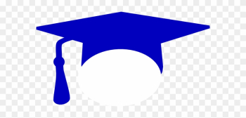 Royal Blue Graduation Cap Clip Art - Royal Blue Graduation Cap