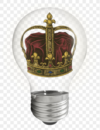 Royal crown png sticker, light | Free PNG - rawpixel