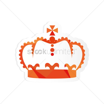 Royal crown sticker