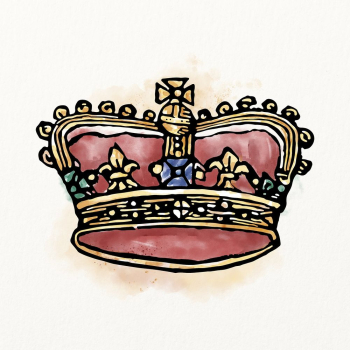Royal crown watercolor, vintage illustration, | Free Photo Illustration - rawpixel