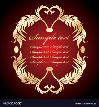 Royal floral vector image