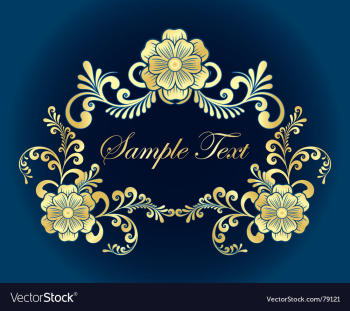 Royal floral vector image