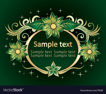 Royal floral vector image