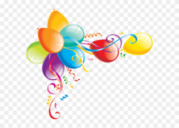 Royalty-free Clipart Illustration Of An Arch Of Streamers - Birthday Balloons Border Png Royalty-free Clipart Illustration Of An Arch Of Streamers - Birthday Balloons Border Png