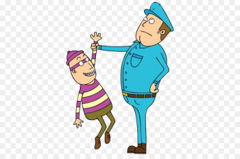 Royalty-free Police Illustration - The police seized the prisoner 