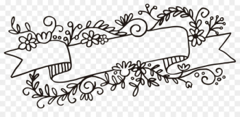 Rubber stamp Flower Web banner Clip art - floral banner 